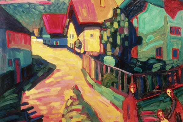 Wassily Kandinsky: The Road to Murnau, 1909 by Wassily Kandinsky