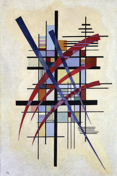 Bauhaus: Zeichen mit Begleitung, 1927 by Wassily Kandinsky