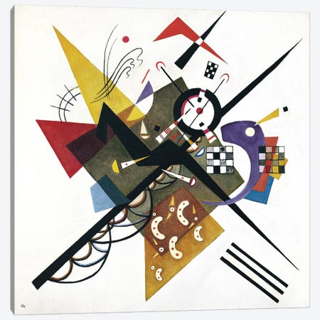 On White II, 1923 Canvas Print #KAN4} by Wassily Kandinsky Canvas Art