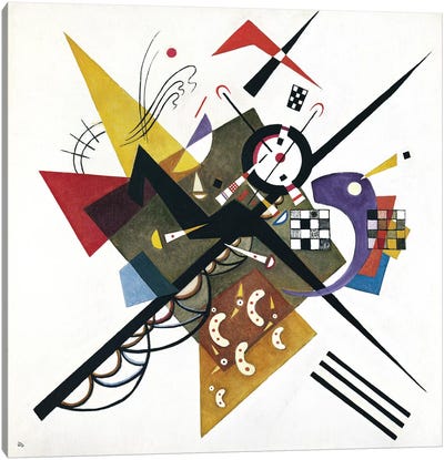 On White II, 1923 Canvas Art Print - Artwork Similar to Wassily Kandinsky
