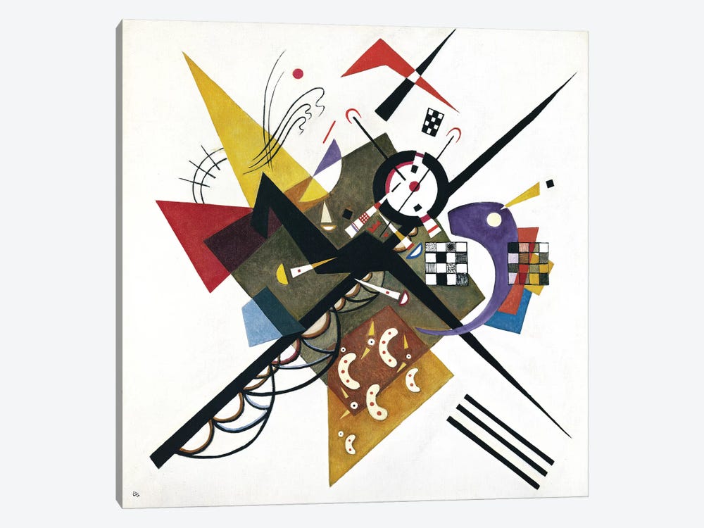 On White II, 1923 by Wassily Kandinsky 1-piece Canvas Print