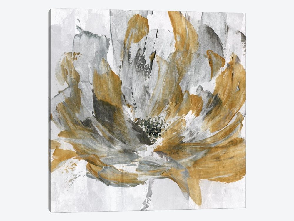 Golden Flower Power by Katrina Craven 1-piece Art Print