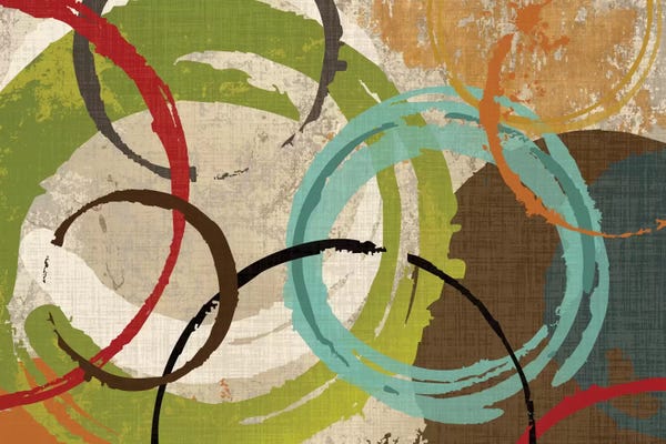 Circular Abstract: Away We Go I by Katrina Craven