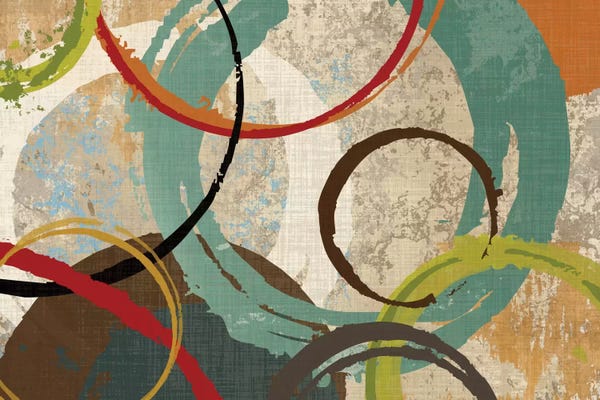 Circular Abstract: Away We Go II by Katrina Craven