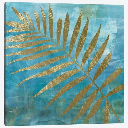Golden Palm II Canvas Print #KAT30} by Katrina Craven Canvas Artwork