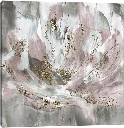 Blush Flower Power Canvas Art Print - Katrina Craven