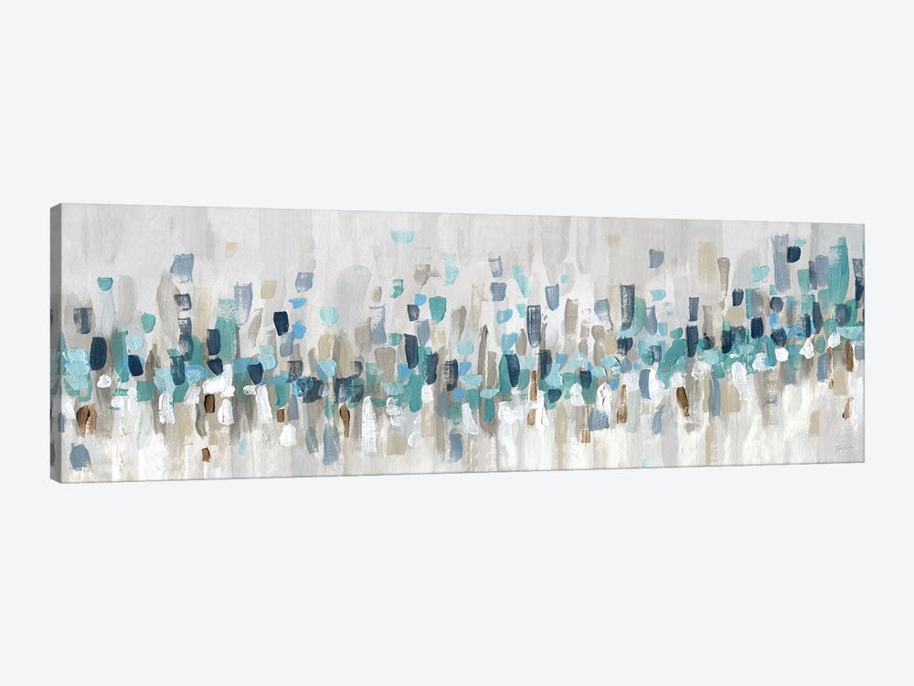 Blue Staccato by Katrina Craven 1-piece Canvas Wall Art