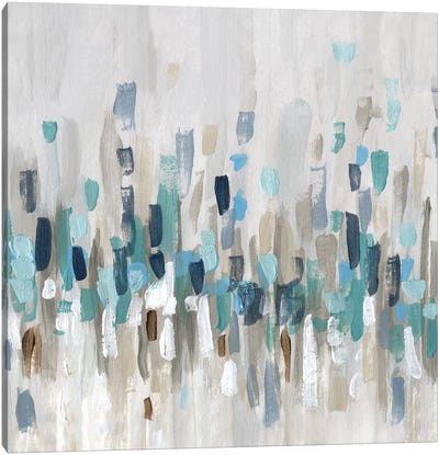 Staccato Blue I Canvas Art Print - Best Selling Paper