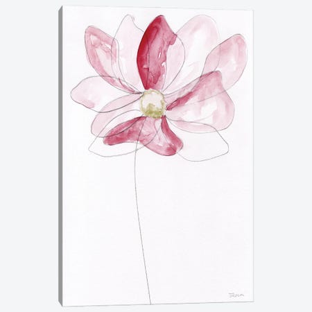 Sketchy Floral II Canvas Print #KAT52} by Katrina Craven Canvas Art