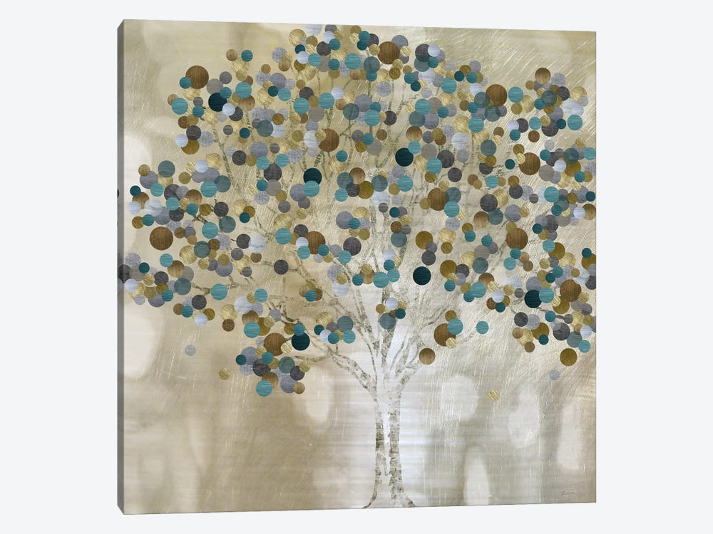 A Teal Tree by Katrina Craven 1-piece Canvas Art
