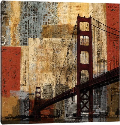 Bay Bridge Canvas Art Print - Golden Gate Bridge