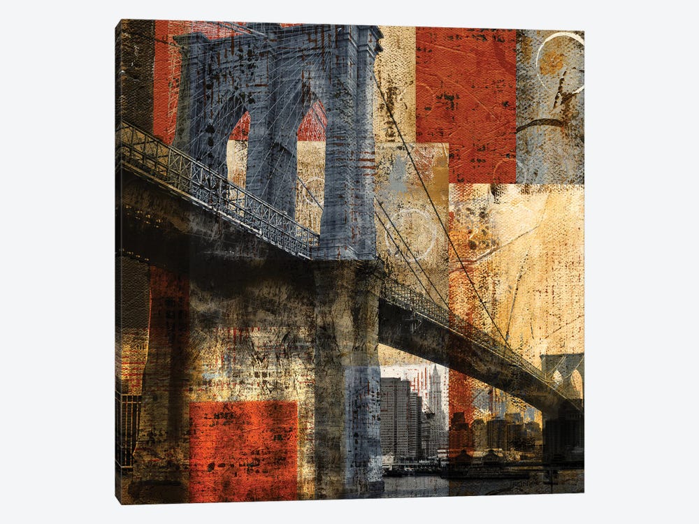 Brooklyn Bridge by Katrina Craven 1-piece Canvas Wall Art