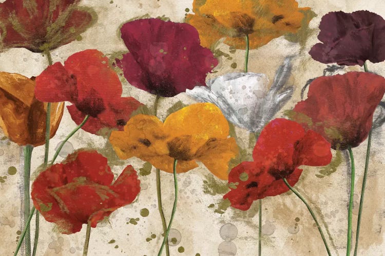 Happy Flowers by Katrina Craven wall art