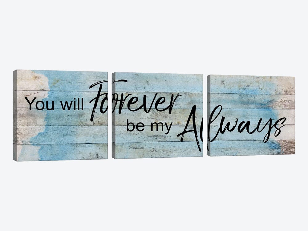 Forever Always by Katrina Craven 3-piece Canvas Print
