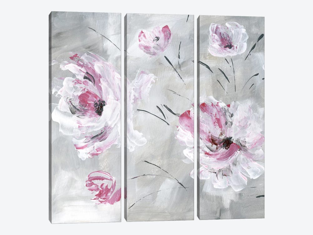 Blush Bloom I by Katrina Craven 3-piece Canvas Artwork