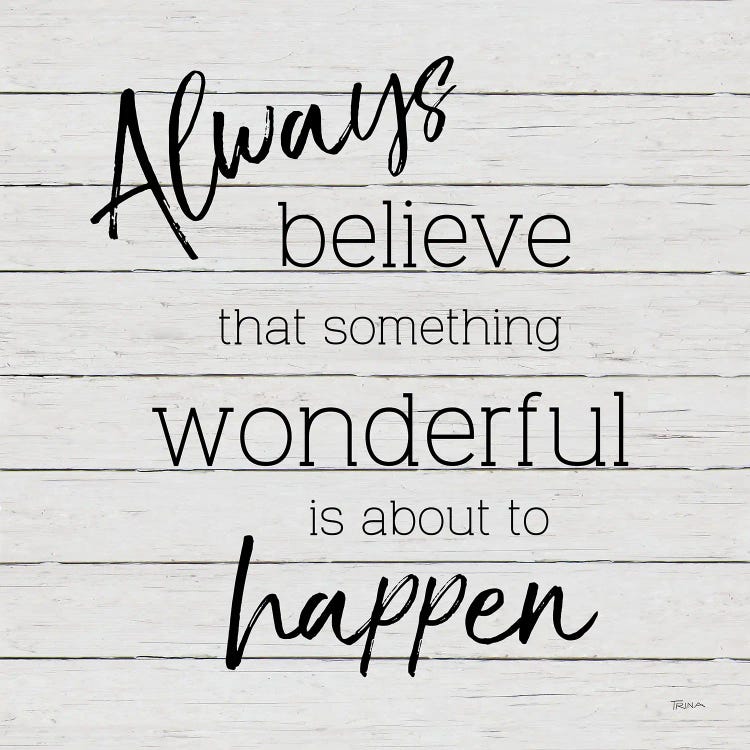 Always Believe by Katrina Craven wall art