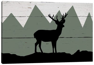Mountain Deer Canvas Art Print