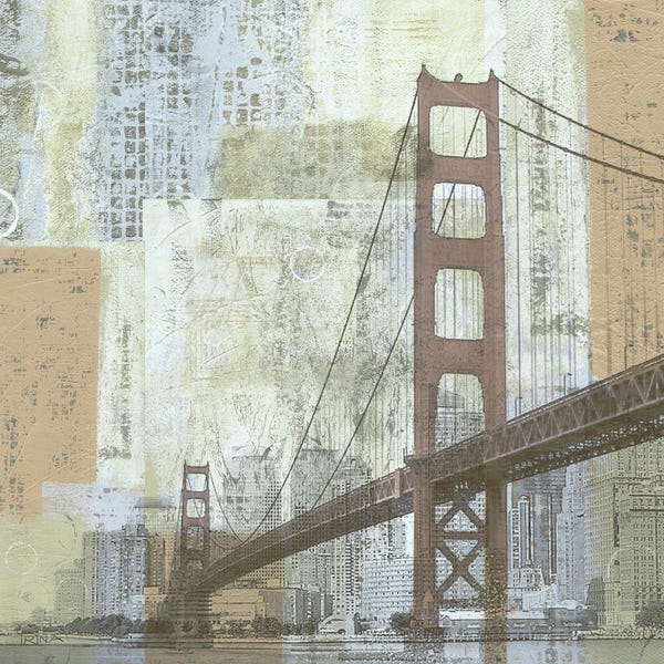 Brooklyn Bridge: Soft Light Bay Bridge by Katrina Craven