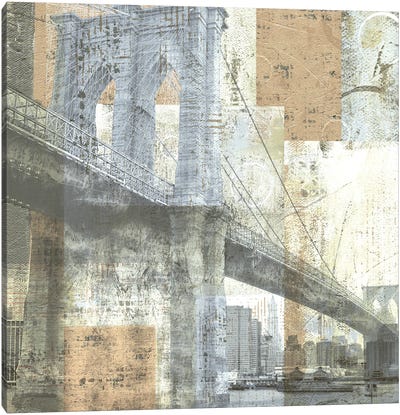 Soft Light Brooklyn Bridge Canvas Art Print