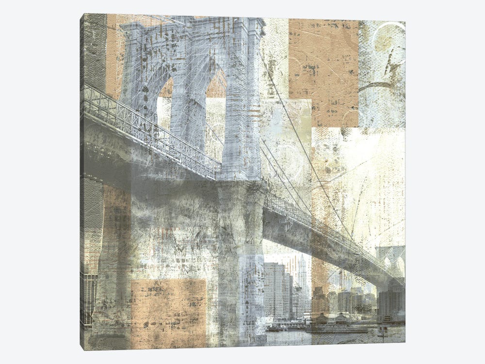 Soft Light Brooklyn Bridge by Katrina Craven 1-piece Canvas Artwork
