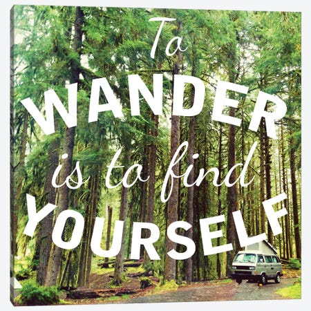Wandering to Find Yourself Canvas Print #KAW5} by Kali Wilson Canvas Art