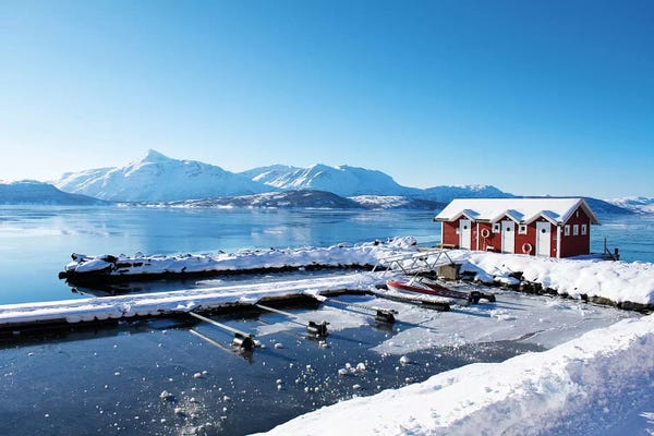 Kali Wilson: Fishing Dock on the Fjord by Kali Wilson