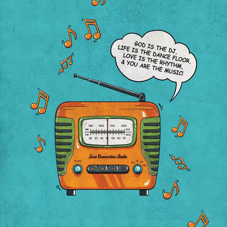 God Is The DJ by Ester Kay wall art