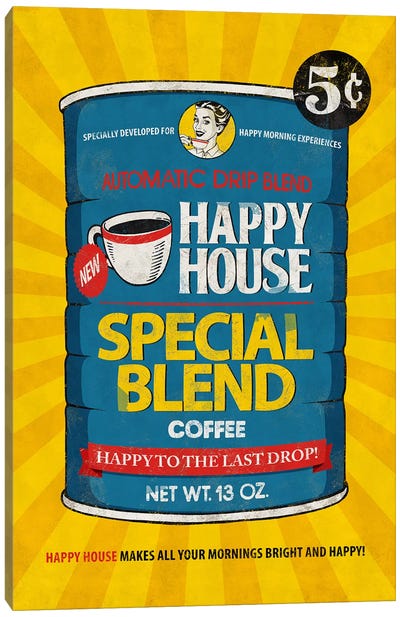 Happy House Canvas Art Print - Food & Drink Posters