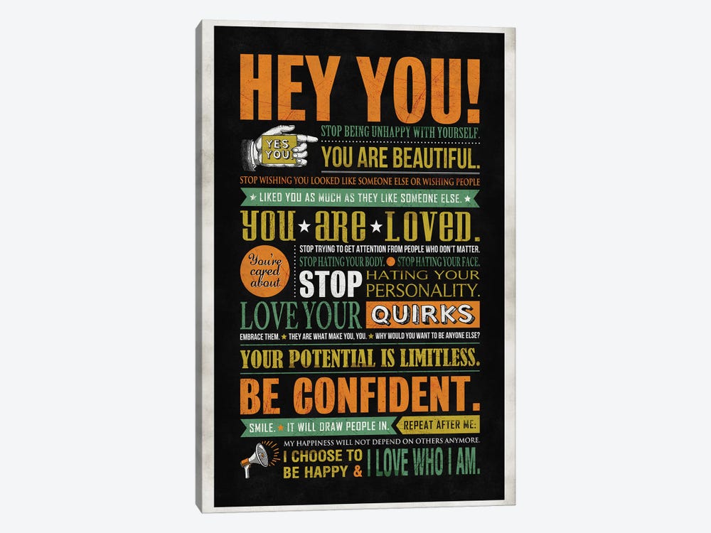 Hey You by Ester Kay 1-piece Canvas Print