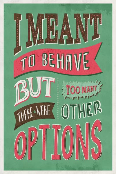 Vintage Posters: Too Many Options by Ester Kay