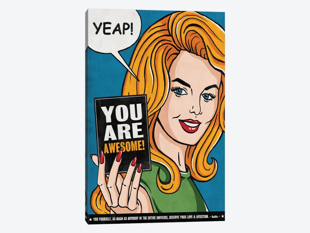 You Are Awesome by Ester Kay 1-piece Art Print