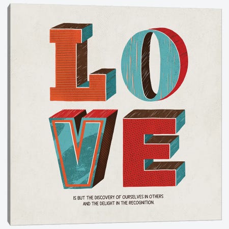 Love Is Canvas Print #KAY57} by Ester Kay Canvas Art