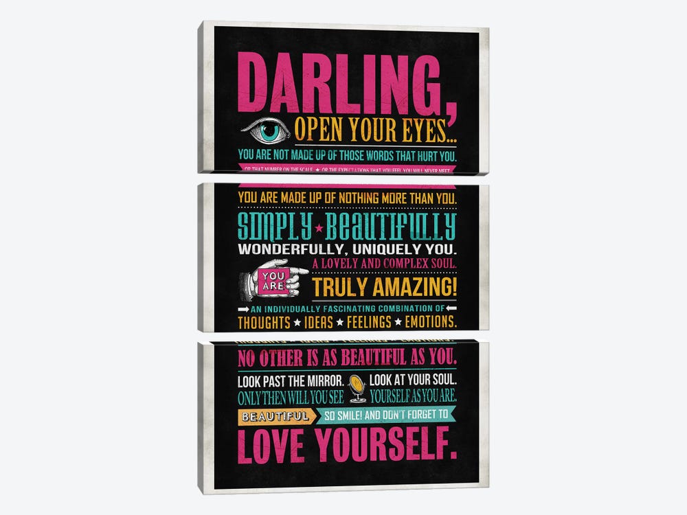 Darling by Ester Kay 3-piece Canvas Print