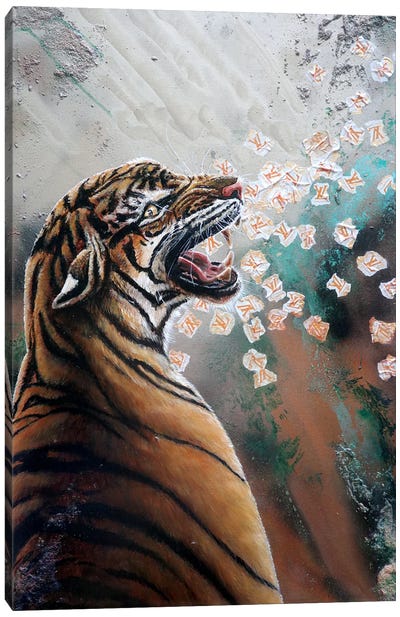 Roarsome Canvas Art Print - Tiger Art