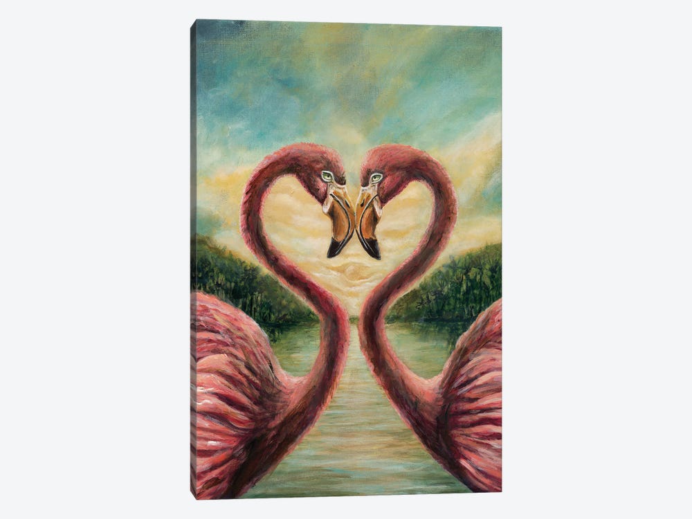 Flaming Hearts by Karin Brauns 1-piece Art Print