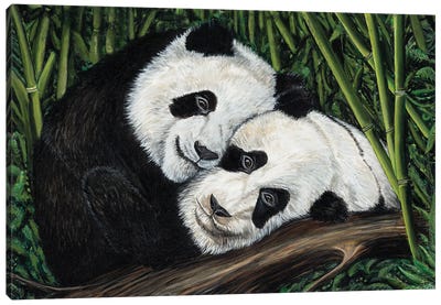 Cuddle Canvas Art Print - Karin Brauns