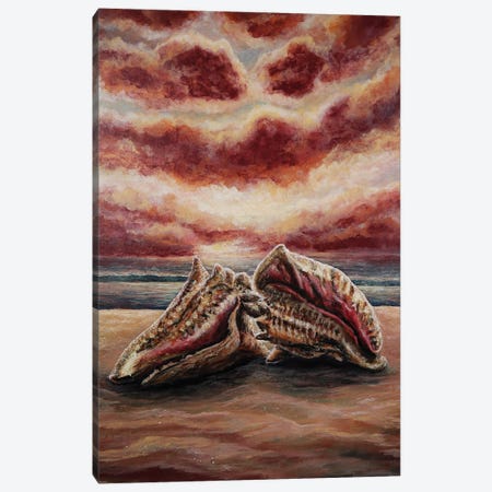 I'm Conchs About You Canvas Print #KBA48} by Karin Brauns Canvas Art