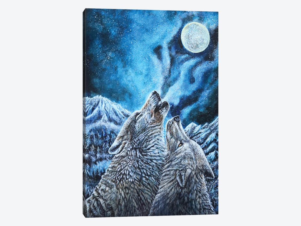 Midnight Howl by Karin Brauns 1-piece Art Print