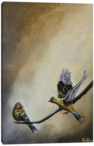 Meet Me At The Golden Hour Canvas Art Print - Love Birds
