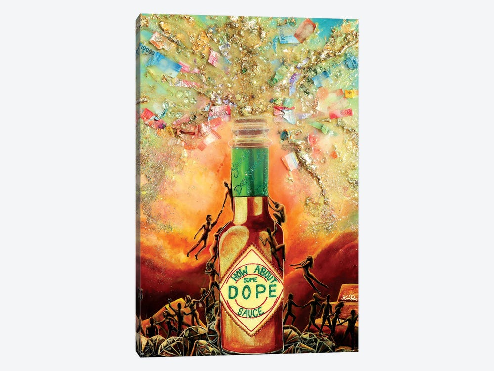 How About Some Dope Sauce by Karin Brauns 1-piece Canvas Wall Art