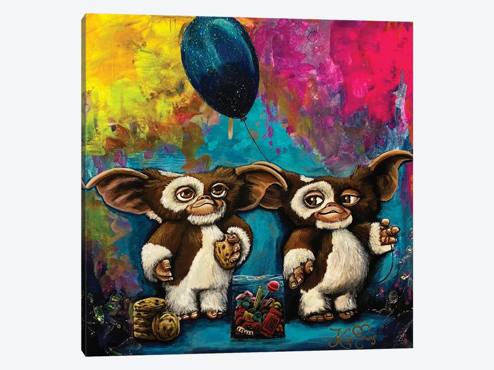 Sweet Tooth Monsters by Karin Brauns 1-piece Canvas Art Print