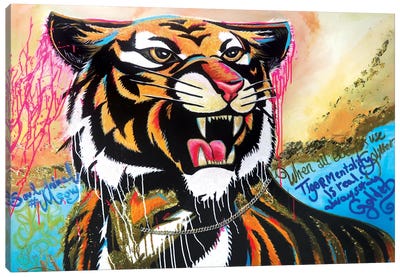 Tyson - The Tiger Canvas Art Print - Karin Brauns