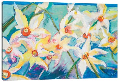 Cherry Blossoms Canvas Art Print - Kerri McCabe