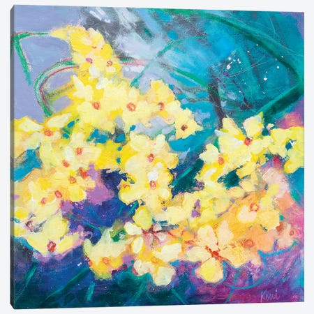 Daffodil Storm Canvas Print #KBC114} by Kerri McCabe Art Print