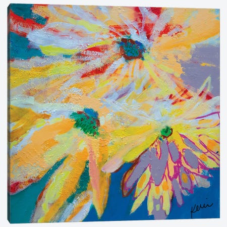 Three Sunflowers Canvas Print #KBC115} by Kerri McCabe Canvas Print