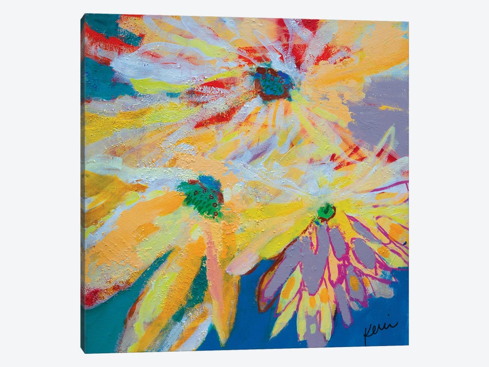 Three Sunflowers by Kerri McCabe 1-piece Canvas Art Print