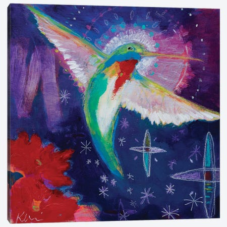 Humming With The Cosmos Canvas Print #KBC131} by Kerri McCabe Canvas Artwork