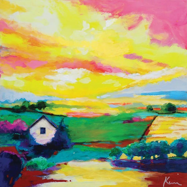 Colorful Abstracts: Sunbathed Morning by Kerri McCabe