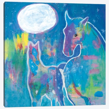Full Moon Run Canvas Print #KBC13} by Kerri McCabe Canvas Print
