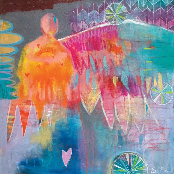Intuitive Abstracts: Give Us Warm Hearts by Kerri McCabe